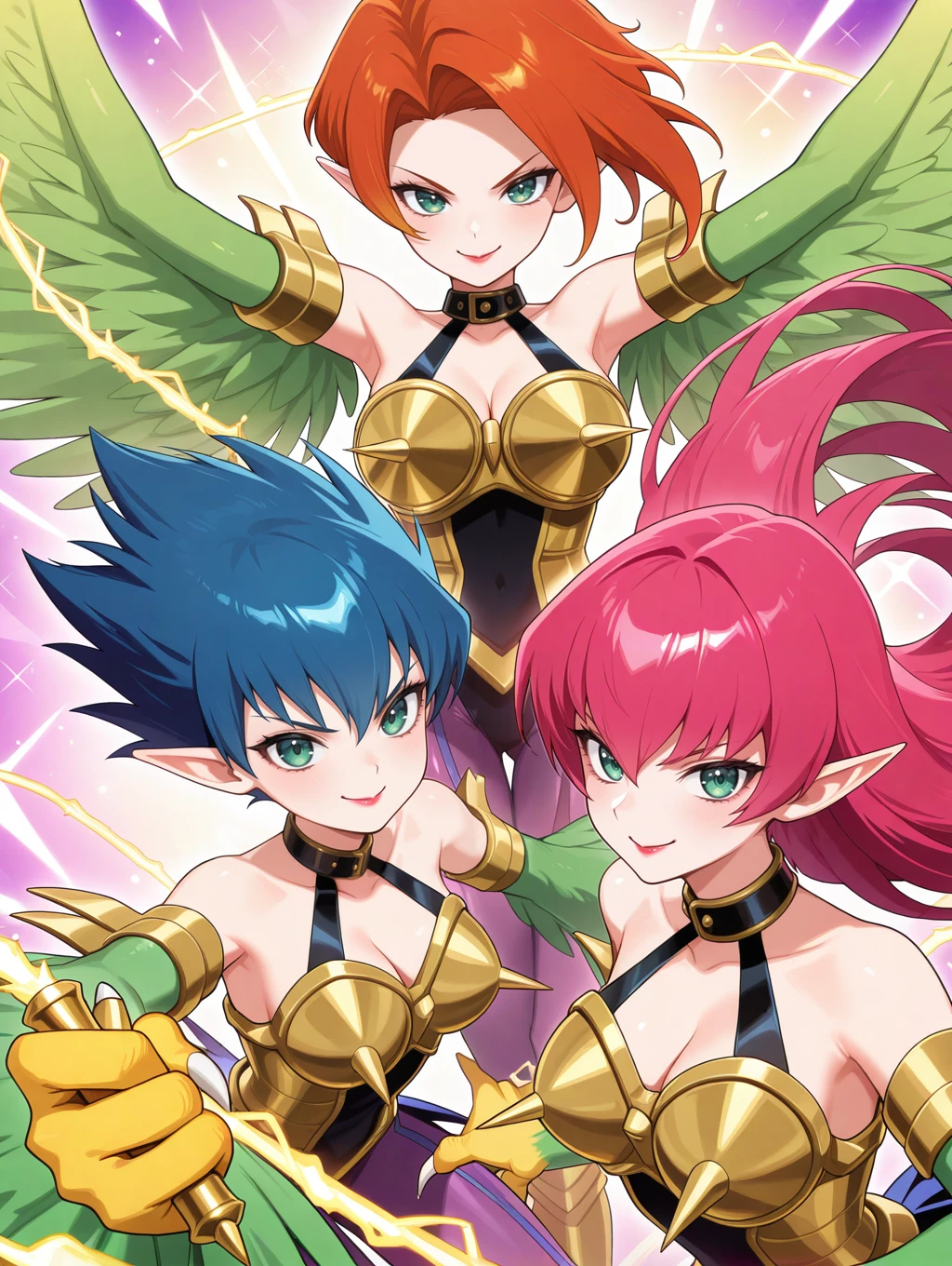 Yu-Gi-Oh! - Harpie Lady one/two/three/Cyber Slash Harpie Lady  (ハーピィ・レディ 1 2 3/SC) illuXL v2, Harpie Lady 2 updated