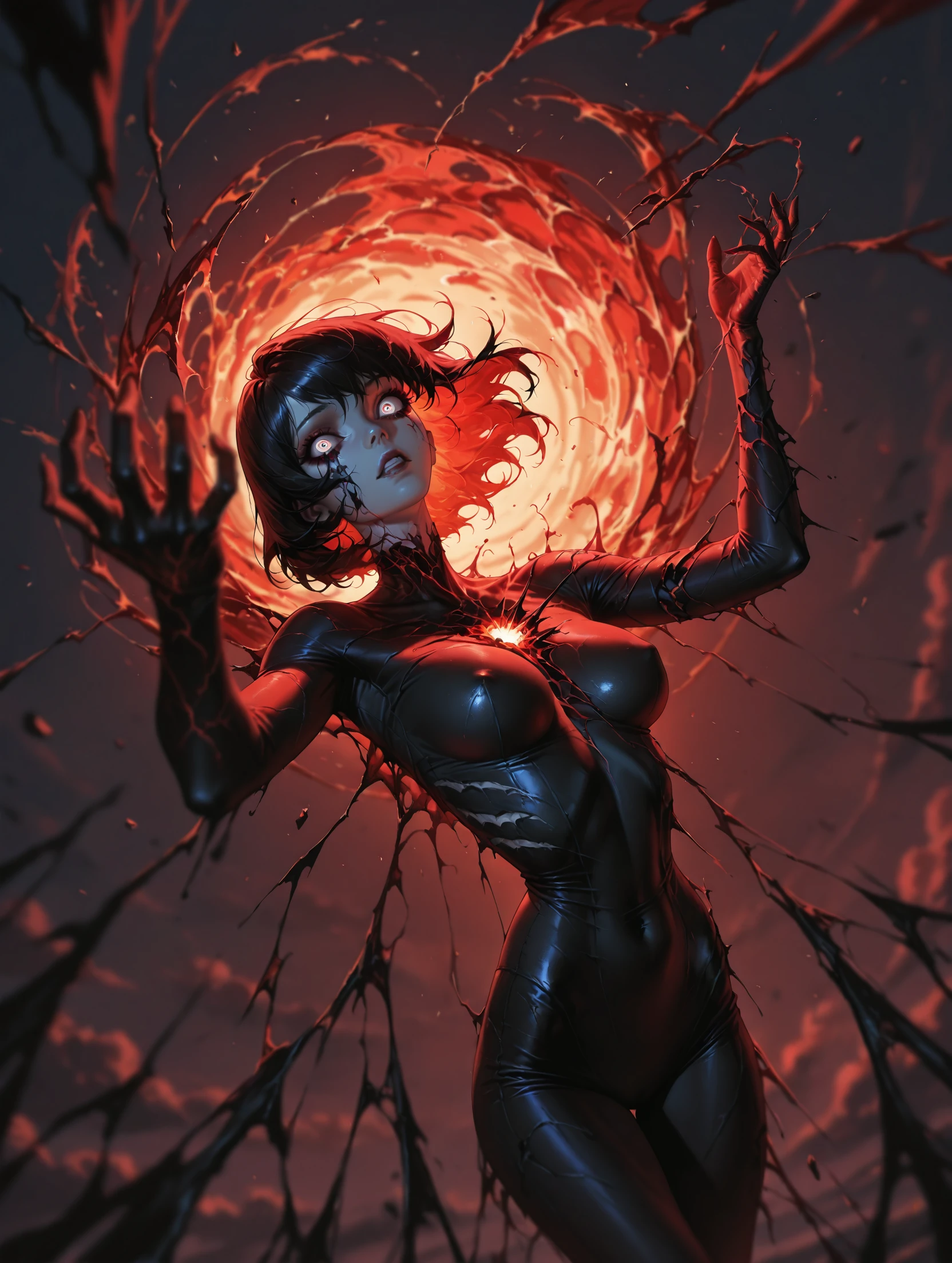 masterpiece, best quality, amazing quality, very aesthetic, detailed eyes, asymmetrical composition, hollow light, deep shadows, trending on artstation, ultra detailed, absurdres, newest, 2d, anime,
soft focus, depth of field, unique style, inspired by Greg Rutkowski,
BREAK,
girl, eye refraction, deep reflections, pale skin, delicate face features, round breast, whimsical, human skin, dynamic angle,
BREAK,
embedding:zPDXL3,
BREAK,
colorful monochrome, red,