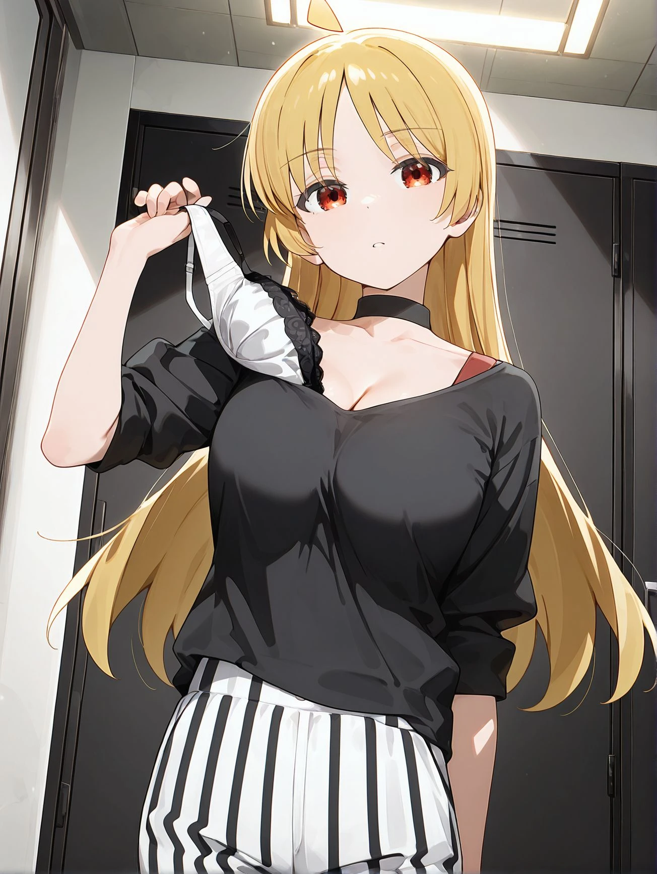 removing bra under shirt ブラ抜き V1