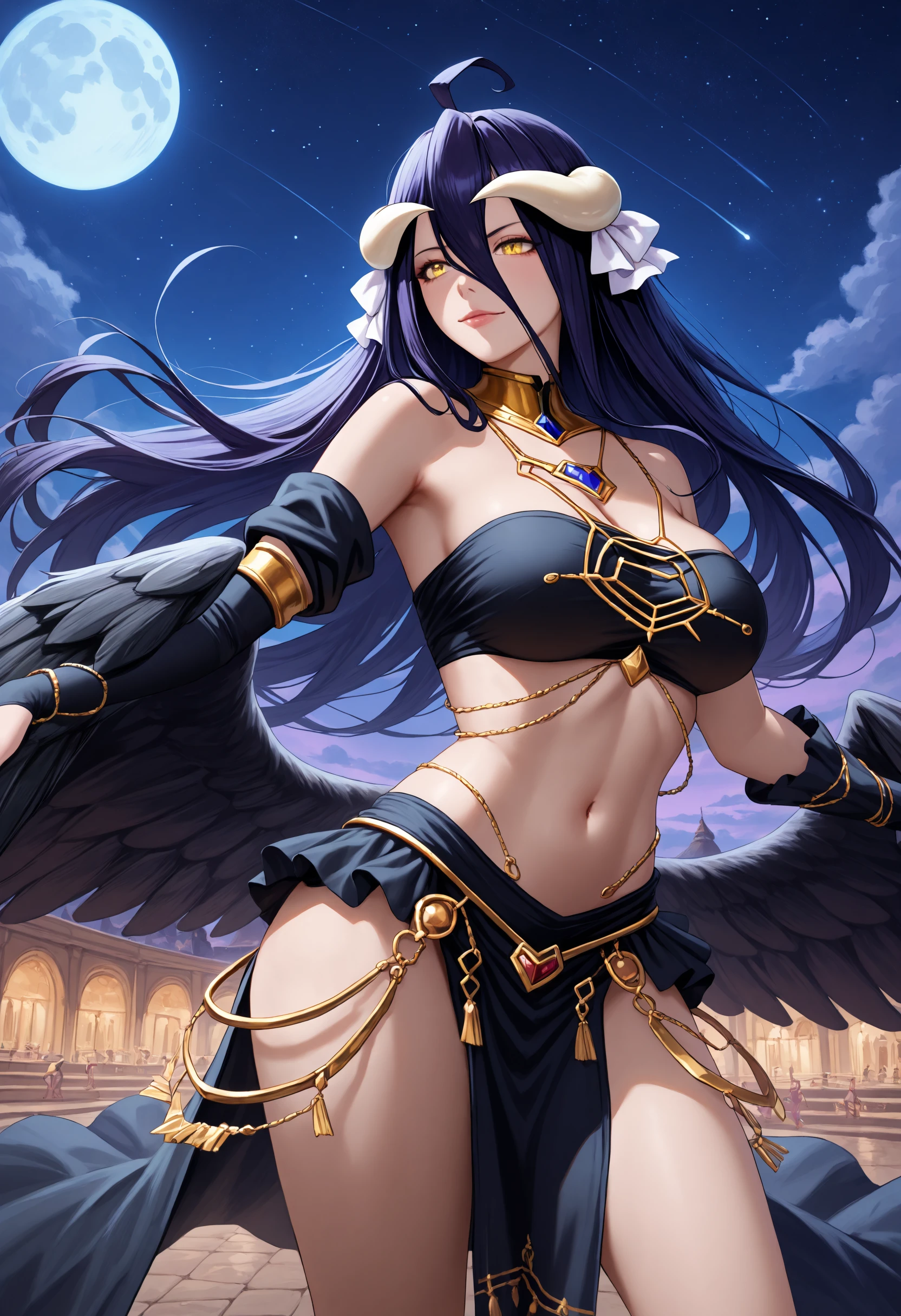 (masterpiece, best quality:1.2), young Harpy-girl, huge Feather Wings, with large wings, inka Harpy girl, Harpy, birds!!! Farson, Harpy woman, Griffon, Black Aarako Craigur Warlord, Feather Wings, Antro Aeromorph, wispy gigantic wings,Dynamic Movement、Machine Body、tall