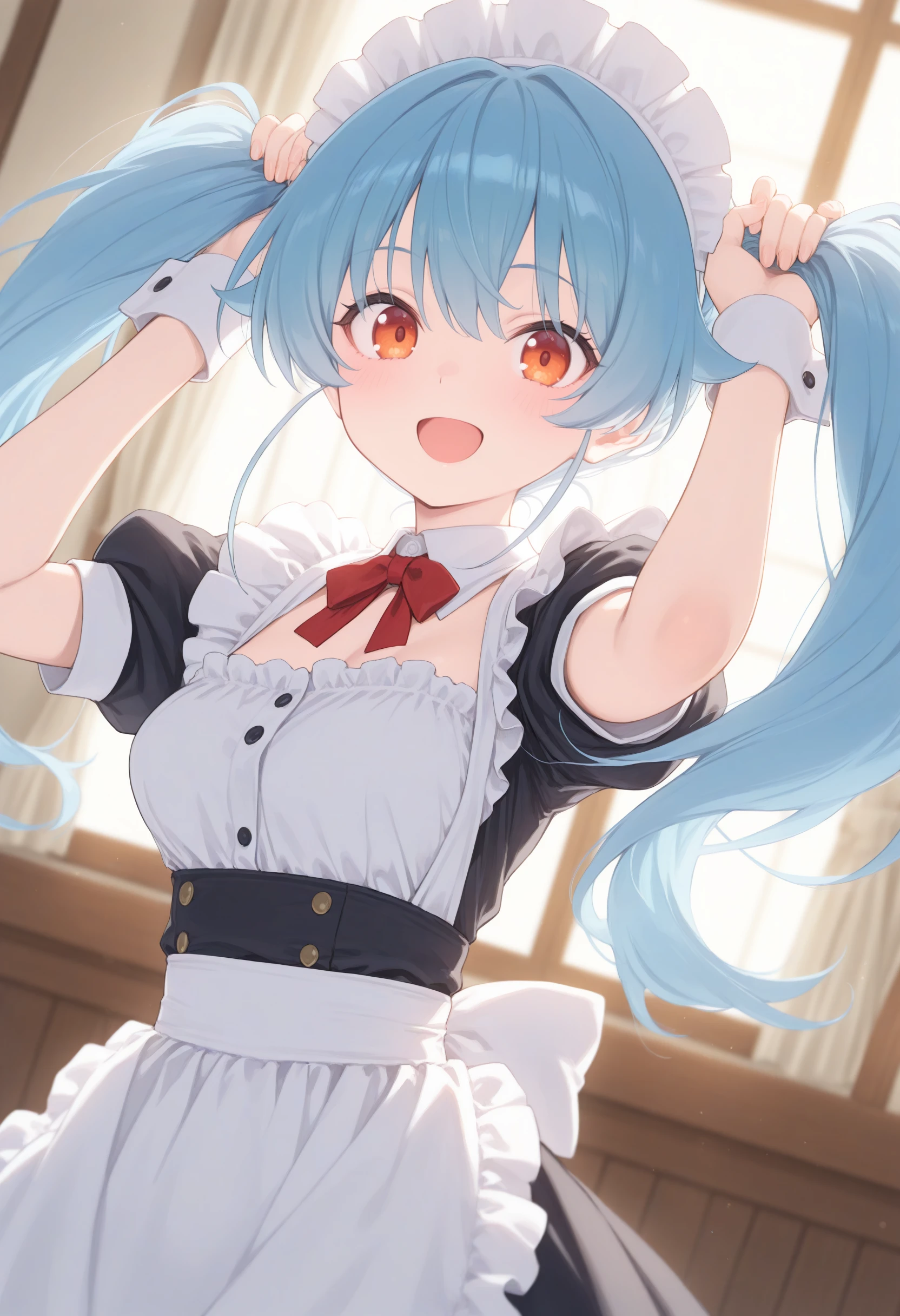[Illust&XL&Pony] bunching hair / twintails / 手ツインテール / 両手にツインテ Pony v1.0