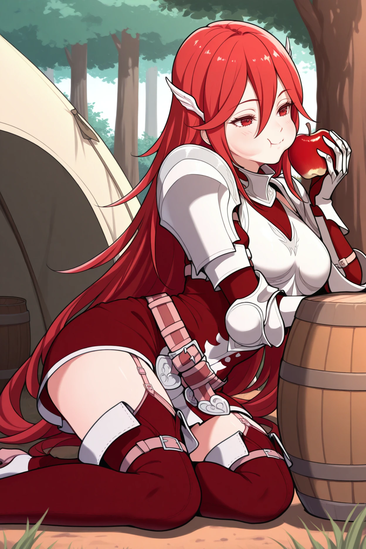 of the highest quality, Best Quality, Official art, Beautiful and aesthetic:1.3), ighly detailed, highest details, (Ultra-detailed), hight resolution, 1girl in, Solo, arma,((Sword))), Cape, Ponytail, Open mouth, pantyhose, fixed, holding weapon, 1girl in, Solo, Solo, 1girl in, arma, Sword, pantyhose, gloves, Cape, Fingerless gloves, long boots, armor, Striped, elbow groves, vertical stripes, signature, Thigh boots, thighs thighs thighs thighs, , Jewelry, Upper thighs in pantyhose, medium breasts, Sweating,theresa, , Sweating,(((Torn clothes))), (((Clothed))),sexual,Rape,Sweat,perspired,(Drooling),drivel,Saliva,vaginal,),Face to face,,(vaginal ), Torn clothes, Crying, NSFW,BREAK ,(((1boys、女の子1人,Having sex))),,vaginal ,crotch grab,(((NSFW))),Tears,Scared,panicking,worried,wince,Upset,((cum overflow)),vaginal,Sex Media,excessive cum in ,cum in ,missionaries,face-to-face-to-face recumbent,,(((Panties_Around_One_Leg)),Blue eyes. Red hair,Back alley,grass field,((bind)), (((,Covering the chest))) ,(((covering crotch))),((Heavy breathing)),srestrained,arms behind back,(panties aside),(((Clothed))),(Bottomless),((half undress)),silhuette,Large,(((Cover your crotch with one hand))),(((crotch grab))),vaginal,SEX, with guy,missionaries ,Face to face,Recumbent position,Pubic hair,(((shout out))),(((trembling))),(((trembling))),(((trembling))),(((trembling))), ((Cover your crotch with one hand)),((cover your chest with one hand)),,(((cover your chest with one hand))), (((Cover your crotch with one hand))),Panties under pantyhose,pantyshot / up skirt,Clothed,Clothed,(((group sex, spitroast, fellatio, oral, sex, threesome, 2boys, sex from behind, mmf threesome, double penetration, bent over,))),(((theresia))),(((group sex, spitroast, fellatio, oral, sex, threesome, 2boys, sex from behind, mmf threesome, double penetration, bent over,)))