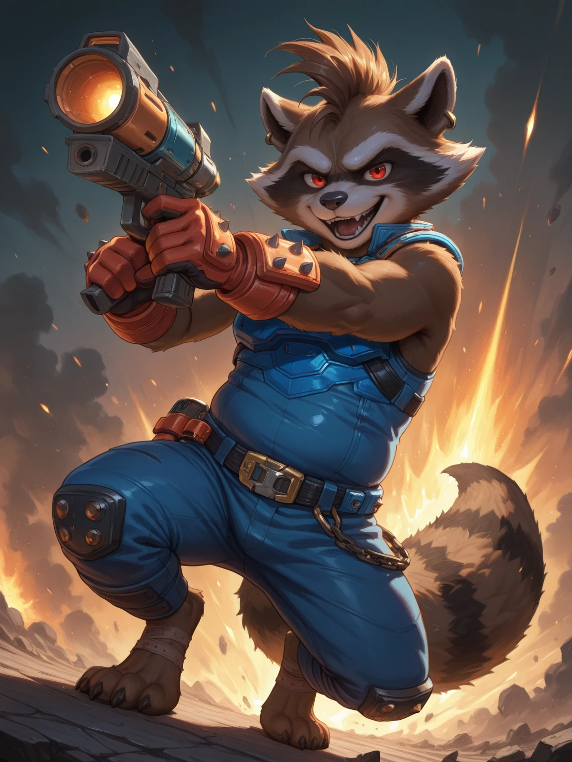 Marvel Rivals Skin Series-Rocket Raccoon | 漫威争锋皮肤系列-火箭浣熊 『Illustrious』 - RocketRaccoon NormalSkin RocketRaccoon NormalSkin