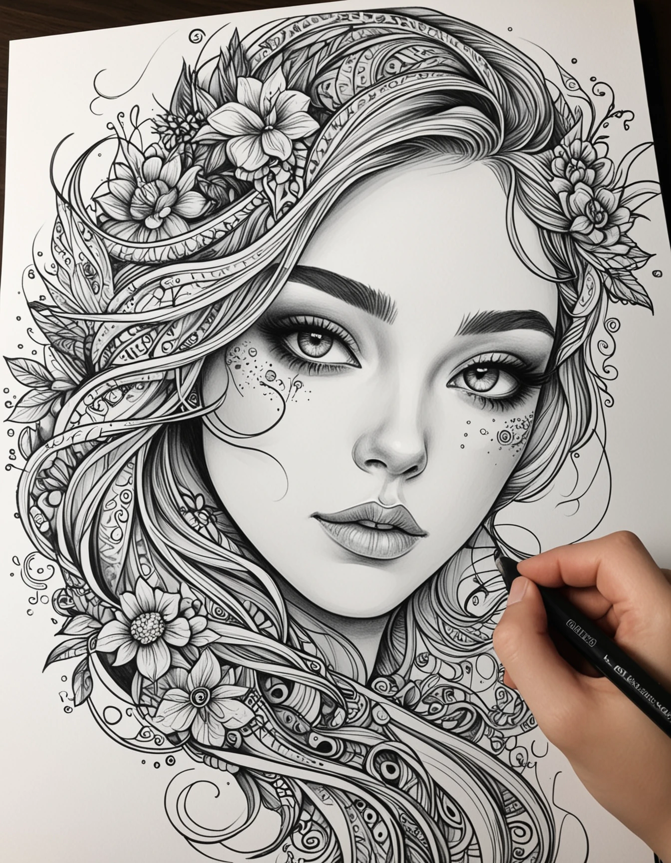Drawing ideas for a girl, deep focus, intricate, elegant, highly detailed, appealing, fine detail, full color, cinematic, dramatic ambient light, dynamic background, polished, complex, cool colors, inspired, new, shiny, colorful, rich, creative, beautiful, pure, rational, inspirational, thought, perfect, pretty, attractive, extremely cute, diverse, artistic