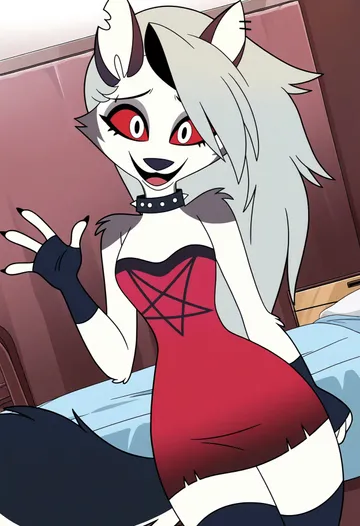 helluva boss loona red dress I forgot how much I love Loona's red dress. I had to draw it since it's been a while. lol #HelluvaBossFanart #HelluvaBossLoona
