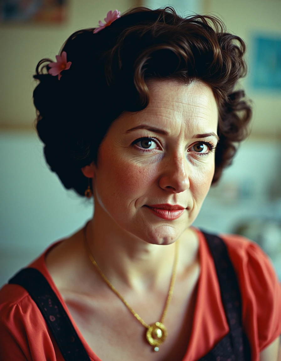 A 35mm analog autochrome colour photo of your mum, is it your mum? is it your mum sir?
