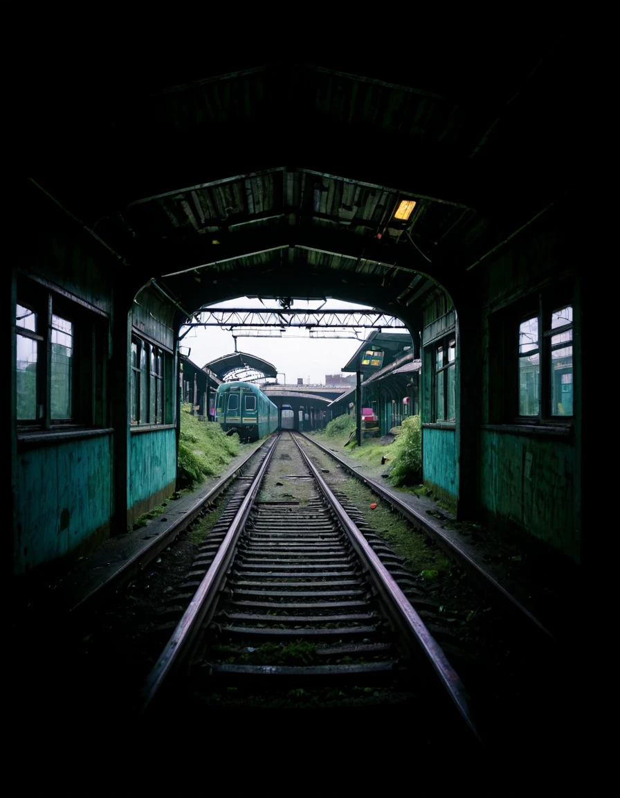 <lora:City_Worlds_02__Lost_-_City_3:1> cw02lost. abandonned train station