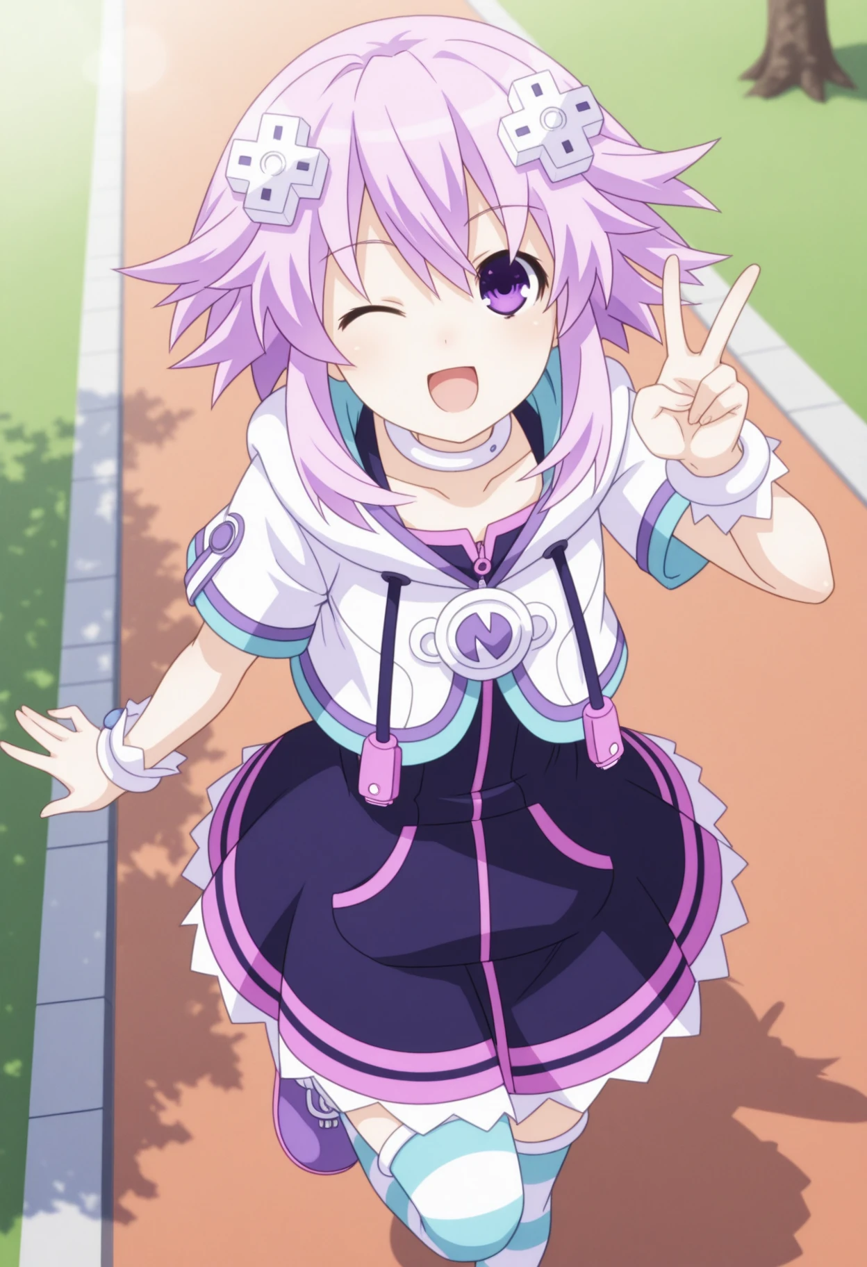 Neptune | ネプテューヌ / Purple Heart | パープルハート (Hyperdimension Neptunia | 超次元ゲイム ネプテューヌ) V1