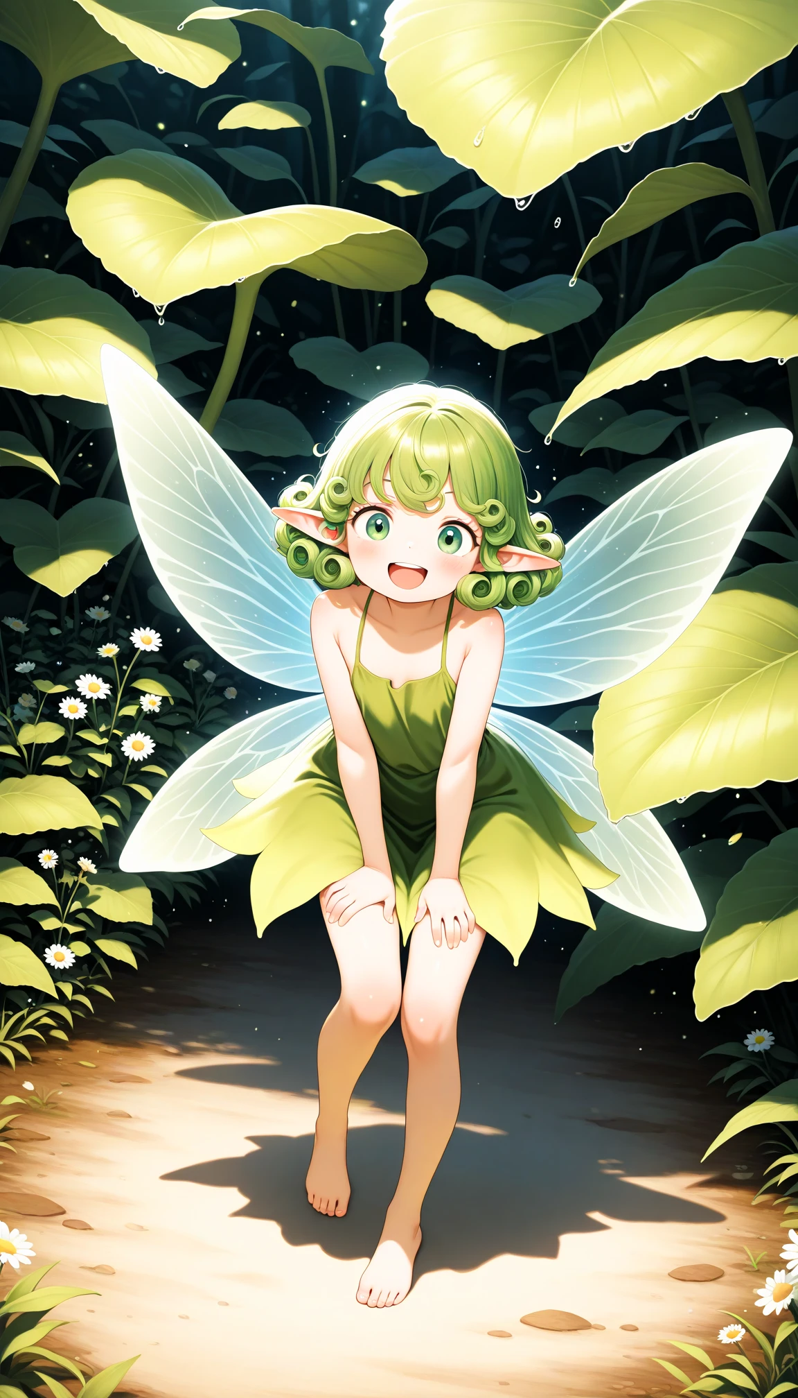 1girl,(minigirl:1.2),ite,fairy,happy,short hair,curly hair,grove,looking at viewer,
general,masterpiece,amazing quality,very aesthetic,absurdres,newest,