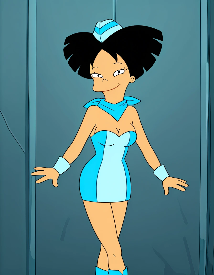 punctuation_9, punctuation_8_High above, punctuation_7_High above, punctuation_6_High above, A woman with cosmic hair and big breasts, is sitting cross-legged on top of a meteor. She wears a pair of shorts and a small shirt.. She is the Queen of the Galaxy, a cosmic girl , On a galaxy-looking background. She is also the Intergalactic Princess, Android Heroine and Goddess in the Cosmos.