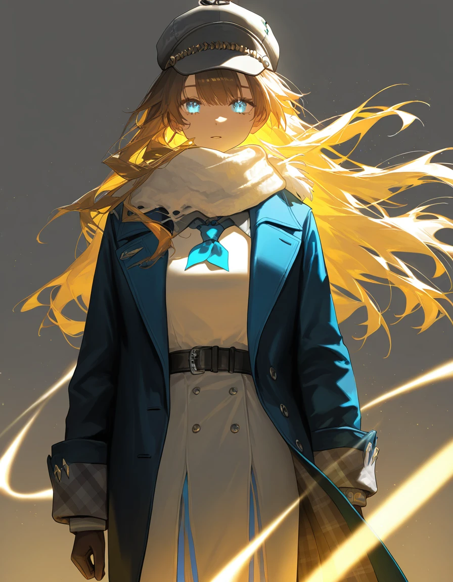 1girl,solo,looking at viewer,simple background,white background,cowboy shot,marcus,hat,<lora:marcus-000008:1>,, masterpiece, best quality, very aesthetic, absurdres,newest, incredibly absurdres,, ((((very awa)))),((golden light)),(diffuse reflection:1.3),{best quality, amazing quality, very aesthetic,absurdres,realistic,reverse light,golden light,},best quality,amazing quality,very aesthetic,absurdres