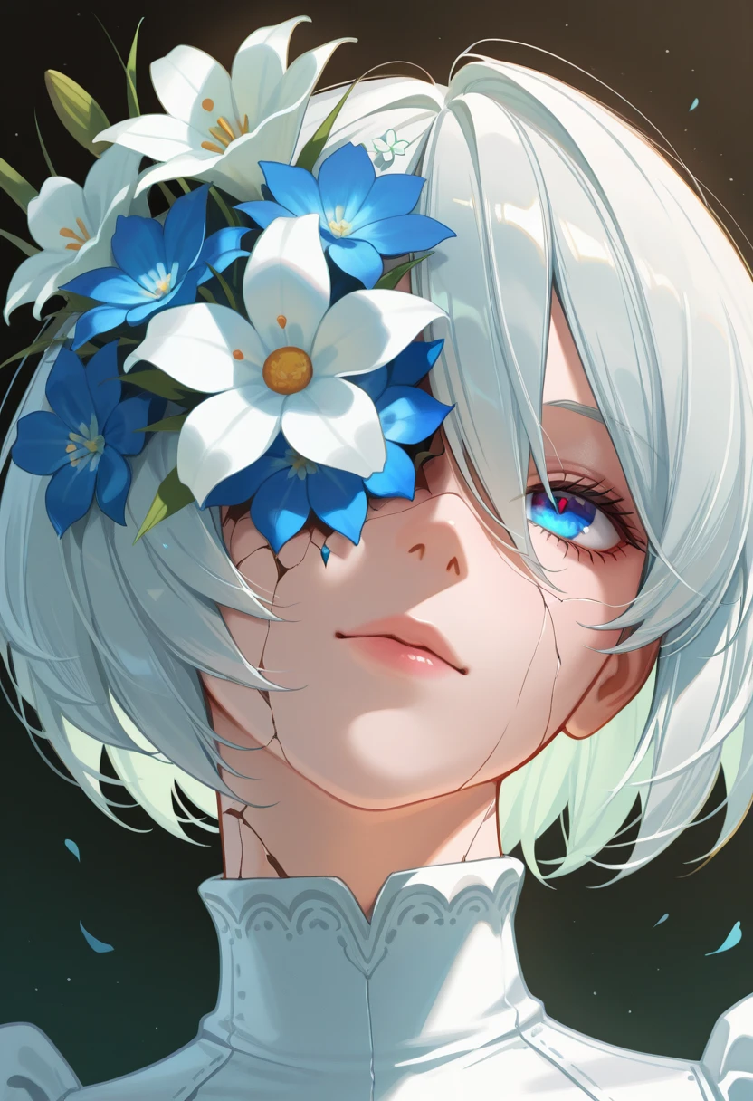 masterpiece, best quality, absurdres, safe
1girl, portrait, cracked skin, flower over eye, 2b, blue eyes
<lora:inward_itwasleo_il_2_d16_v2:1>