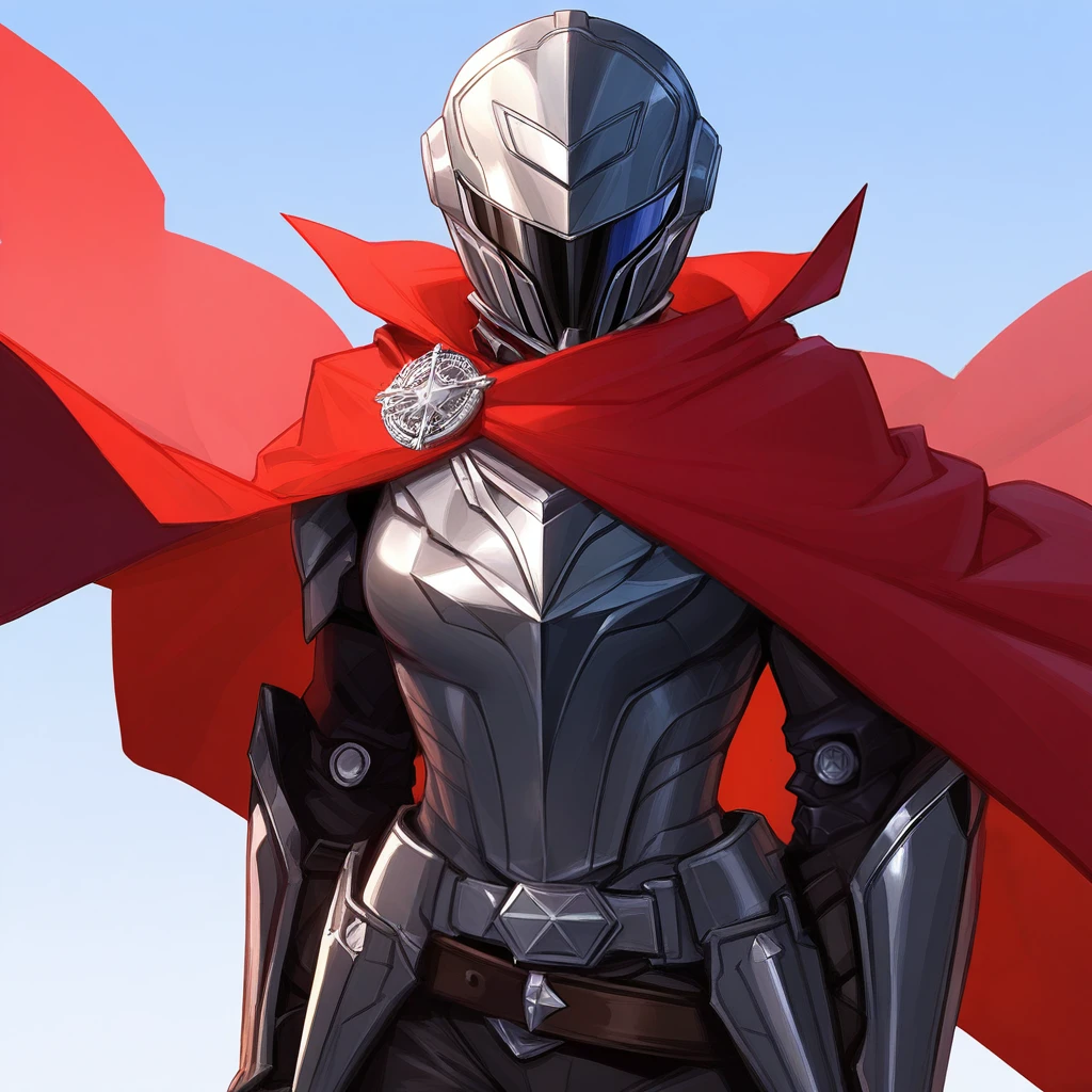 (masterwork, illustration, award-winning, masterpiece, best quality, hyper-detailed, 8k uhd::1.4),
1girl,
A close-up illustration of a girl standing in a stormy forest, wearing a red cloak that blows in the wind
her face is partially obscured
Dark clothes.
<lora:BlushySpicy_Style_LoRA_-_Illustrious:1> blu5hy,
solo, red cloak, cloak, floating clothes, covered mouth, dark tone, helmet