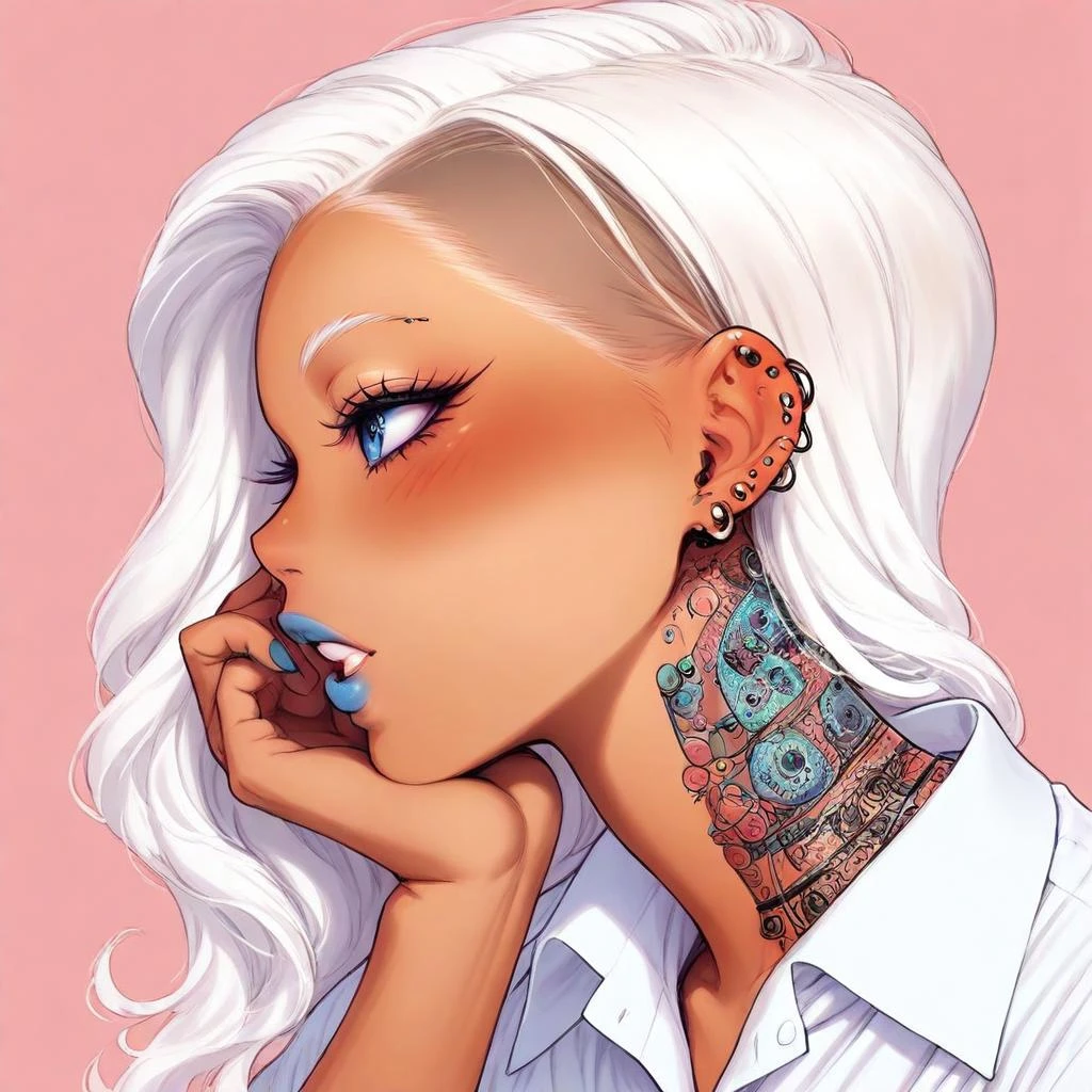 Sidecut/Side shaved hair Concept - Illustrious V1