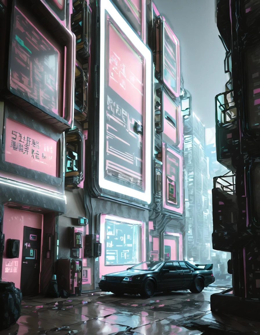 <lora:City_World_01_Minis_housing1b:1> cw01mini, cyberpunk, house