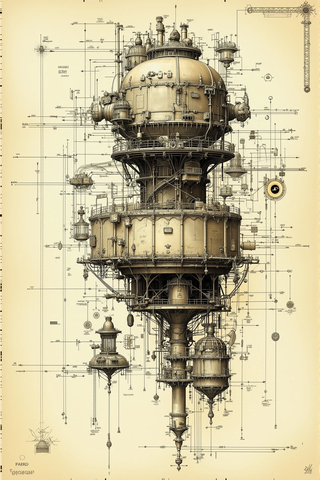 <lora:Vintage_sketch_style_v.1:0.8> VintageSketch style. An intricate vintage industrial sketch.