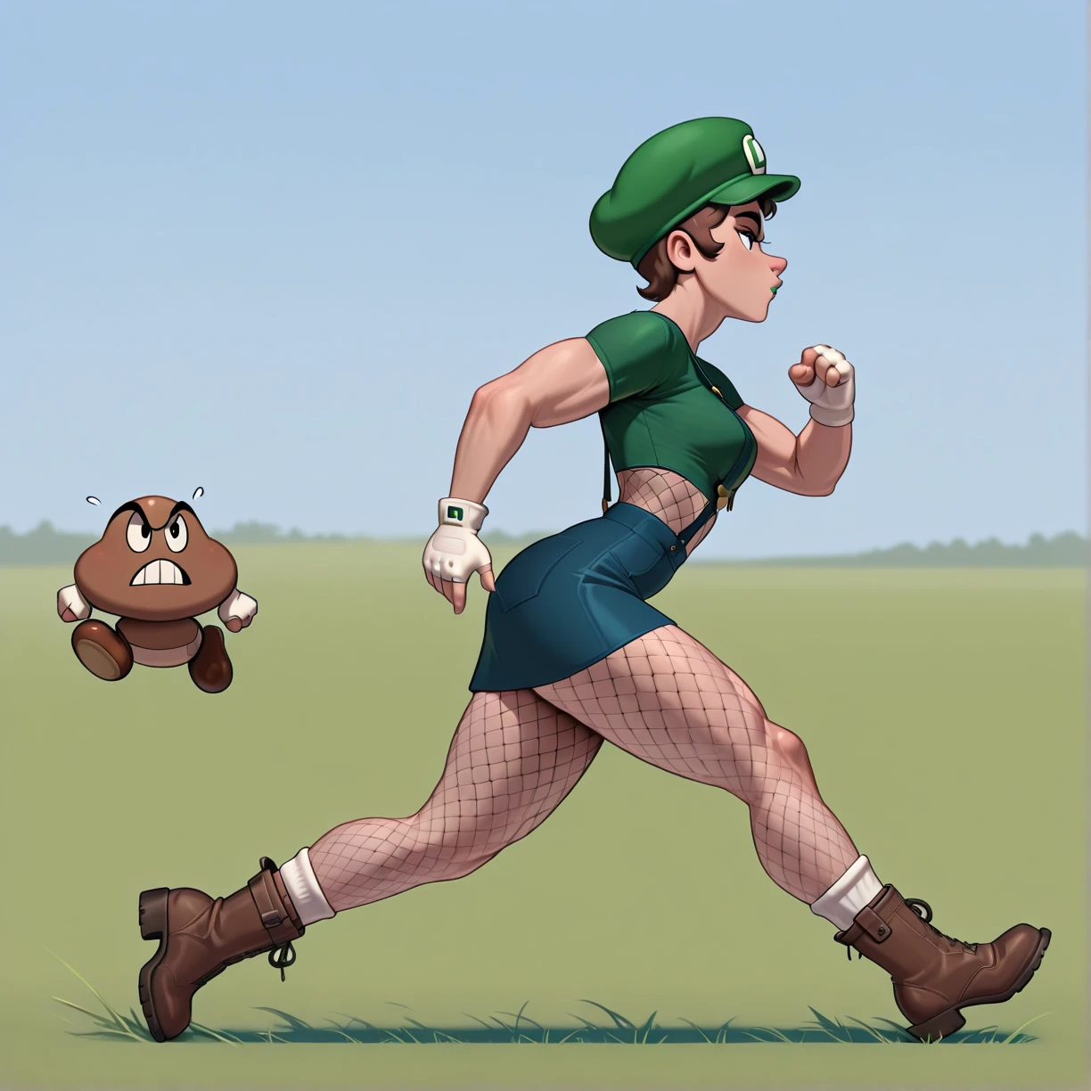 Super Luici (B) - Rule63 Luigi OC - Waffle Style Illustrious v1.0
