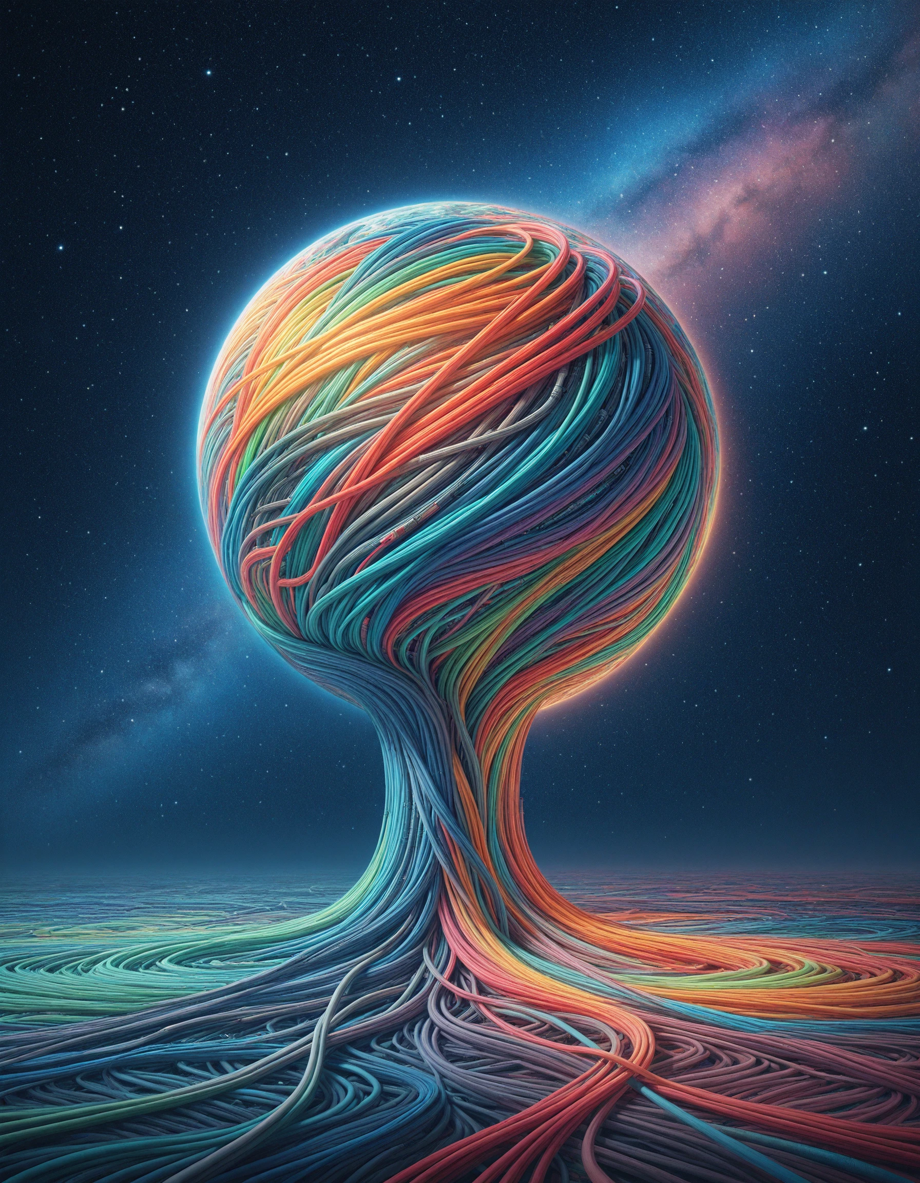 <lora:Cables_IL:0.7> mad-cable, serene meadows in the moon light, starry sky, colorful, (masterpiece:1.2), best quality