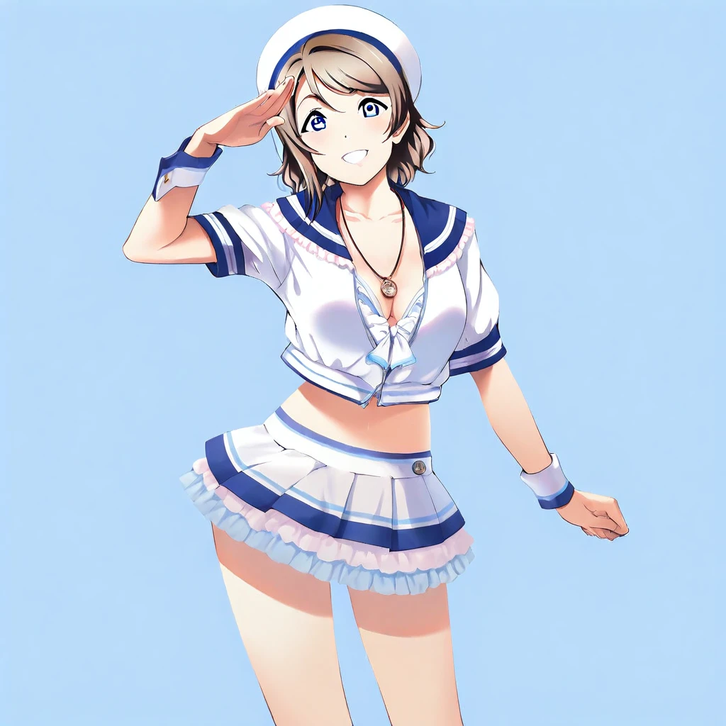 Dengeki G’s Magazine Swimsuit - Watanabe You | 電撃G’sマガジン水着 渡辺曜 iL v1.0