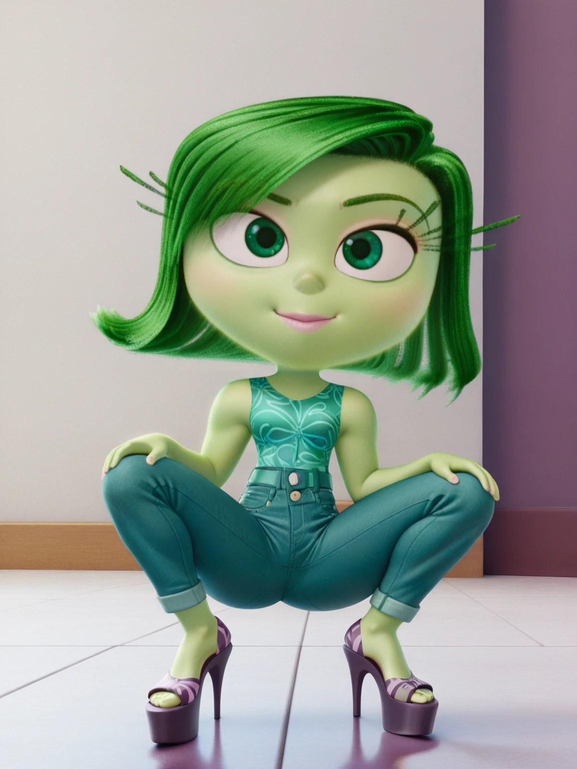 Disgust (Inside Out) PonyDiffusionXL/illustriousXL v1.0IL