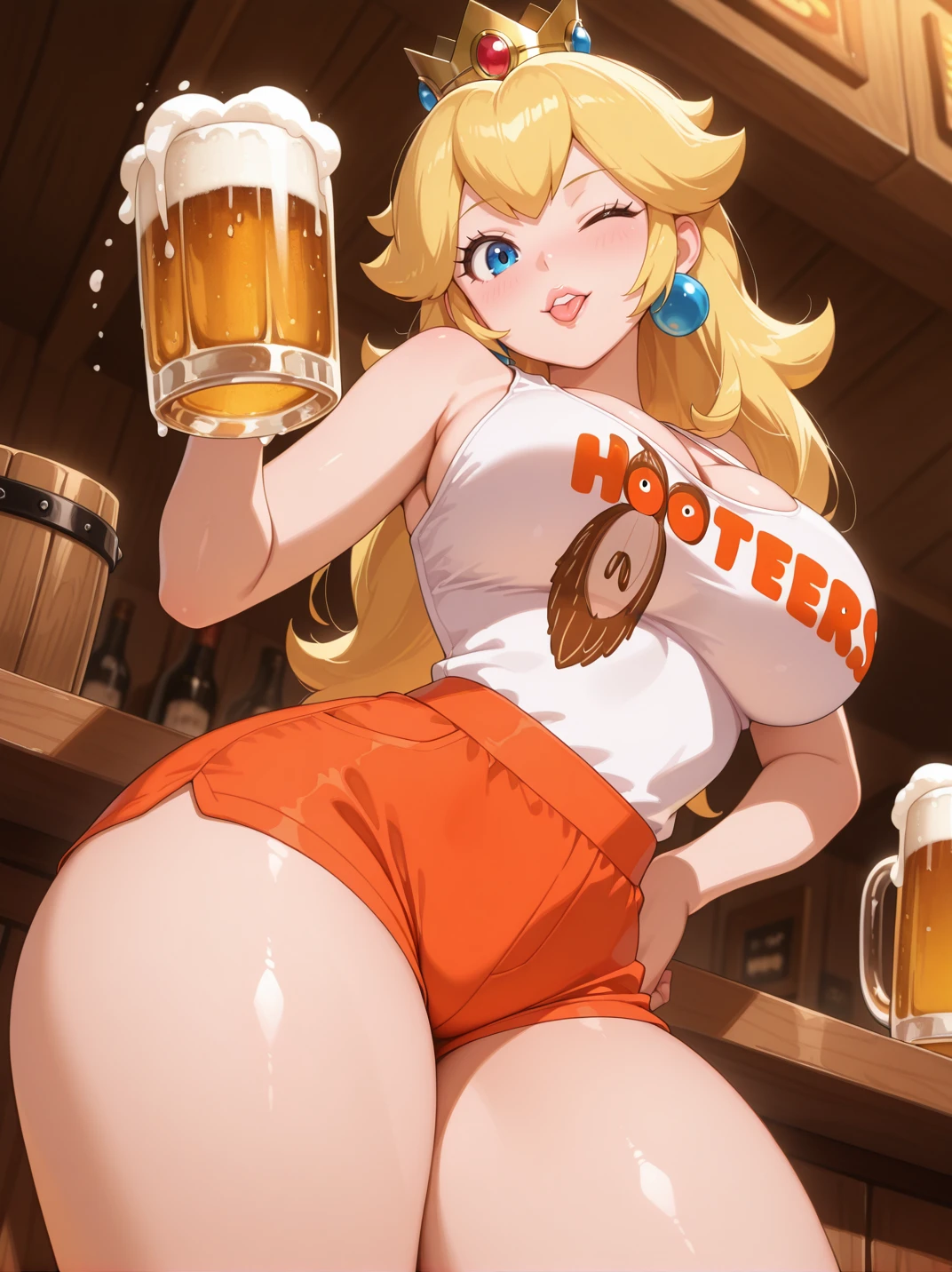 Hooters Uniform - Concept / Clothes - | Illustrious XL | - Waifus At Work! by YeiyeiArt -Illustrious XL-