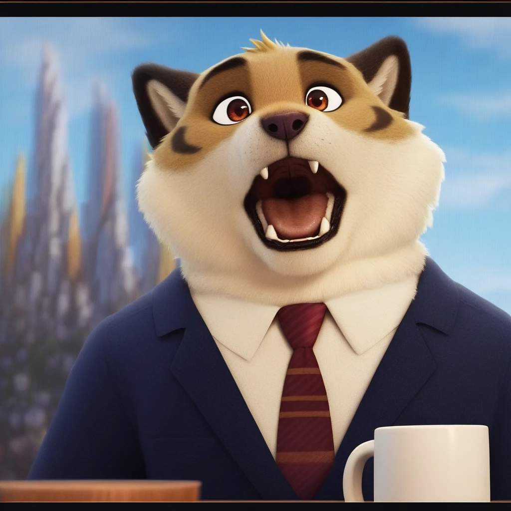 Panda news anchor .Zootopia V1