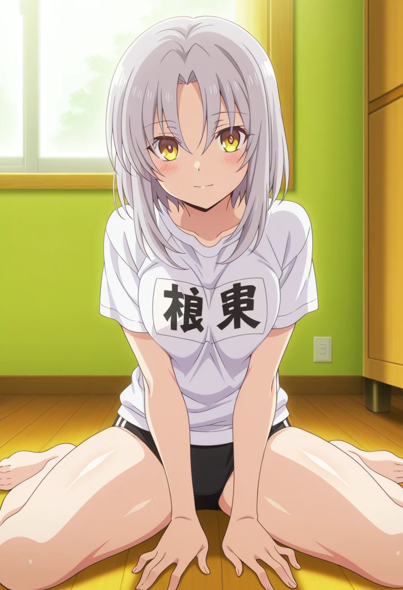 ((highest quality)), ((masterpiece)), (be familiar with), perfect face, indoor, Bedroom, looking at the viewer,
one woman, Tacheng kitten,
open mouth, ecstatic expression, blush, smile,
small breasts, flat chest, young girl, , , girl,
short hair, white hair, yellow eyes, short hair,
Completely naked, Nipple exposed, Sex with a man with a big cock, 膣内ejaculation, semen splashes, Insert a into your, sex in missionary position, , spread legs,