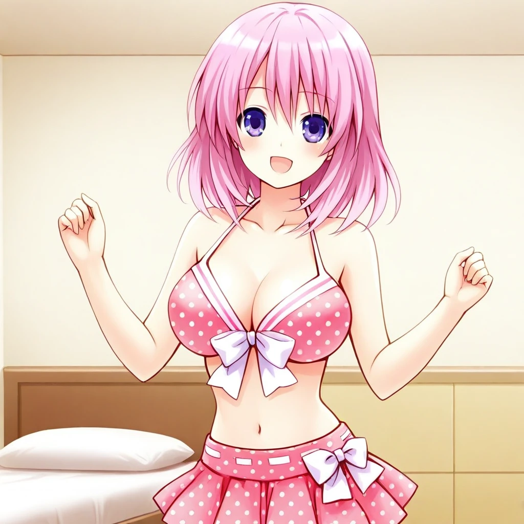 Gochiusa S1E8 Cocoa's pink bikini / ごちうさ 第1期8話ココアのピンク水着衣装 V3