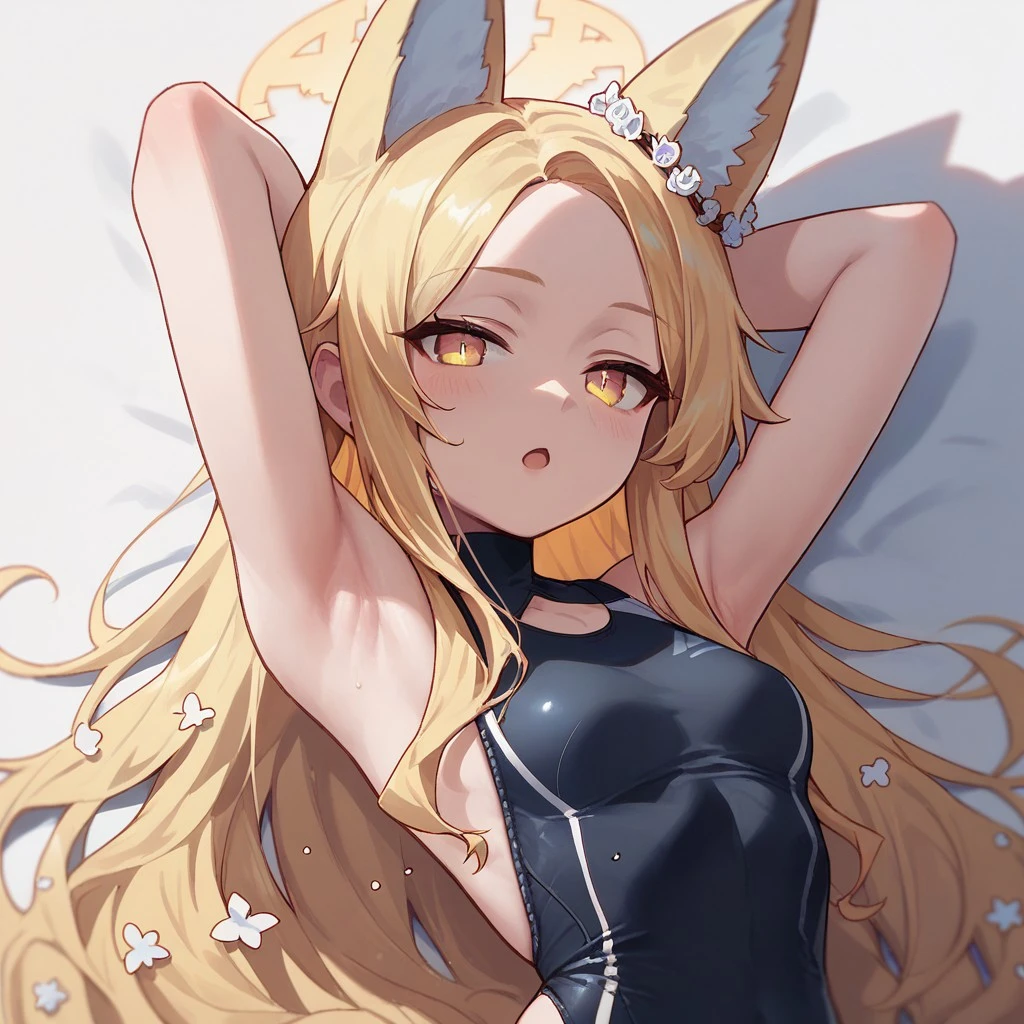 (masutepiece), (Best Quality), Highly detailed,Ultra-detailed,(the Extremely Detailed CG Unity 8K Wallpapers),unbelievable Ridiculous,(Official art),Colorful,(Line optimization),Seated Pose、
Extremely exquisite female facial description, extremely delicate and beautiful eyes,
1girl in, animal_ear_fluff, animal_Ears, arms are_ass hole up, Armpits, Ass_Visible_through_thighs thighs thighs thighs, Bangs, Bare_shoulders, Blue_Eyes, blush, breasts, brown_hair, cowboys_shot, Detached_Collar, eyebrows_Visible_through_hair, fake_animal_Ears, Fox_Ears, Fox_girl, Fox_tail, gloves, gradient, gradient_Background, greys_Background, hair_Bland_Eyes, Leotard, up looking_で_viewer, Navel, neck tie, , Rabbit_Ears, See-through, Short_neck tie, Silver_hair, Small_breasts, Solo, tail, Thigh_the gap, white_gloves, wrist_Cuffs
(Perfect body), (Seductive),
(Fine and beautiful detailed skin), (Shiny skin:1.0), (Oil skin:1.0), (Oil Highlights:1.0),
Sexually suggestive, Female-,
