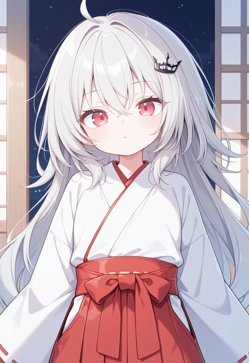 solo, Ryogoku Tsukasa, white kimono, red hakama,