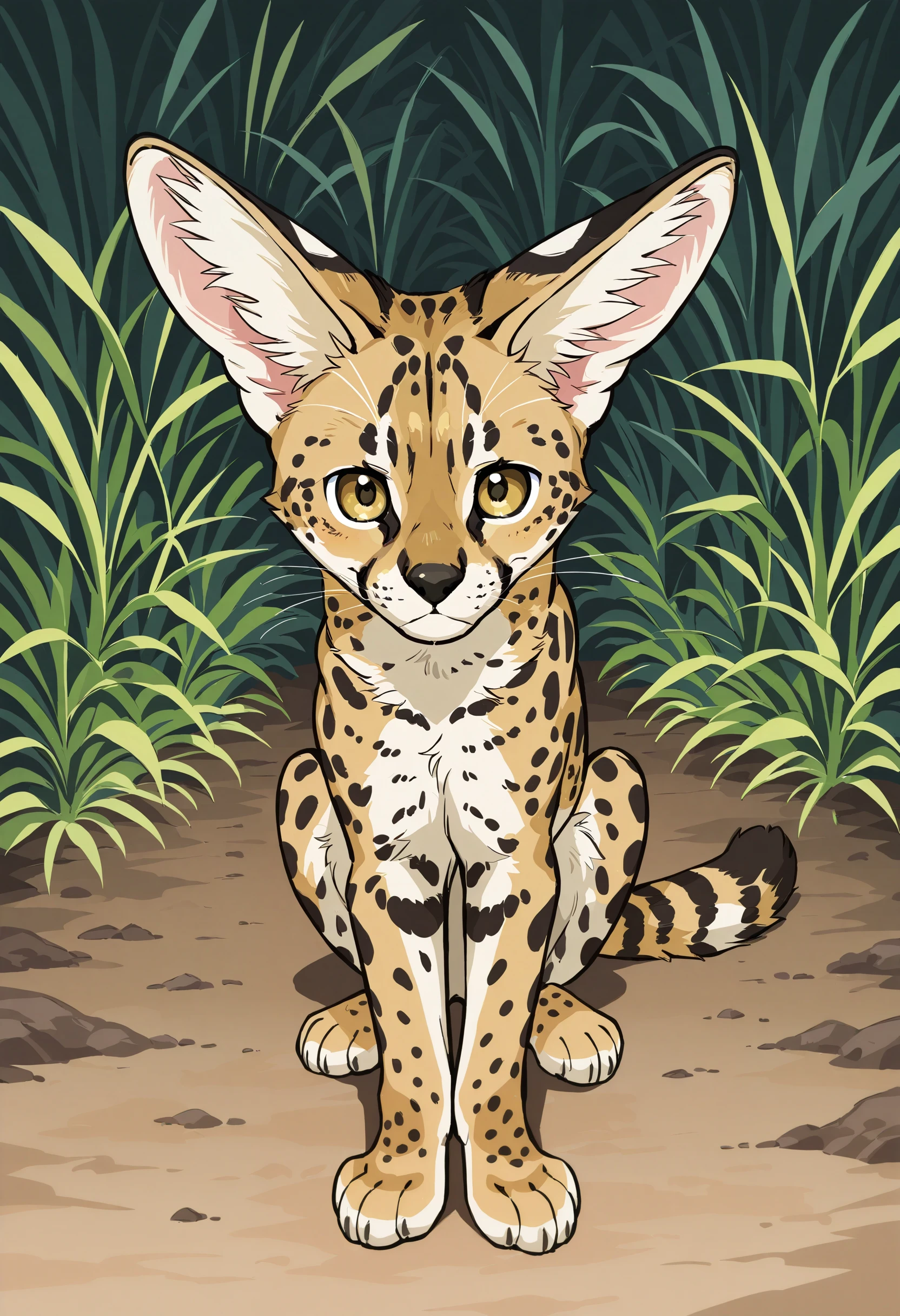 Illustrious Animals - Serval Cat illust