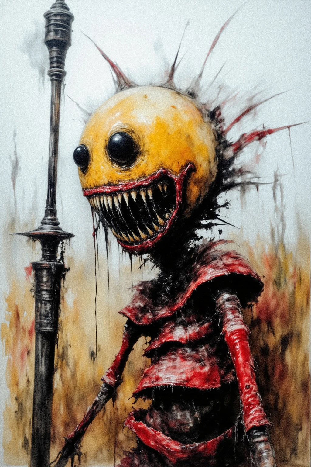 Psychotic scribbles, (anxiety:2.0)