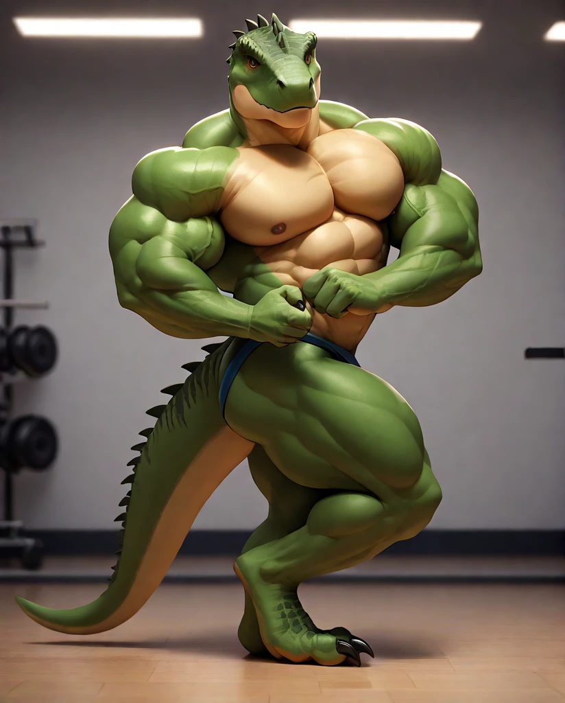 Bodybuilder Side Chest Pose Pony v1