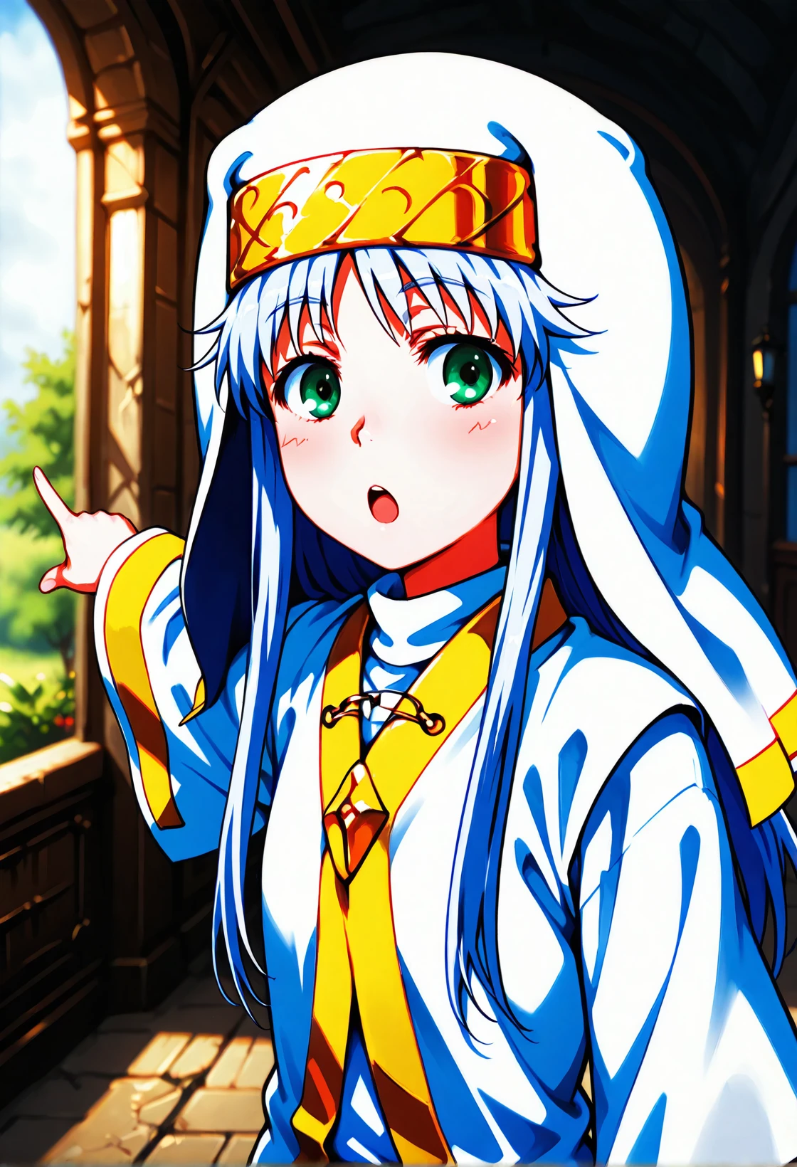 toaru_majutsu_no_index, index (toaru majutsu no index), toaru majutsu no index,<lora:soyjack:0.7> open mouth, pointing, soyjack, :o, 1girl, score_9, score_8_up, score_7_up, intricate details, rating_safe, fantasy setting,
depth of field, detailed background,
<lora:ral-chrosc-clr:0.5>, ral-chrosc-clr,
<lora:Expressive_H:0.5>, expessiveH,
<lora:xl_more_art-full_v1:0.3>,
<lora:add-detail-xl:0.3>,