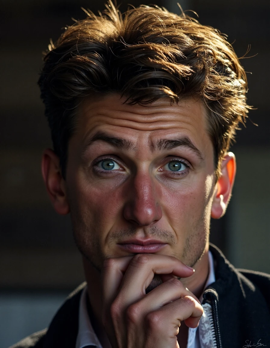 <lora:sean-penn-ca1984-000007:1> man, attacking a photographer in a rage, Breathtaking, Award-Winning, Professional, Highly Detailed, Looking Directly At The Viewer, Centered, Making Eye Contact, Looking Straight Ahead, Looking Forward, Striking A Dynamic Pose