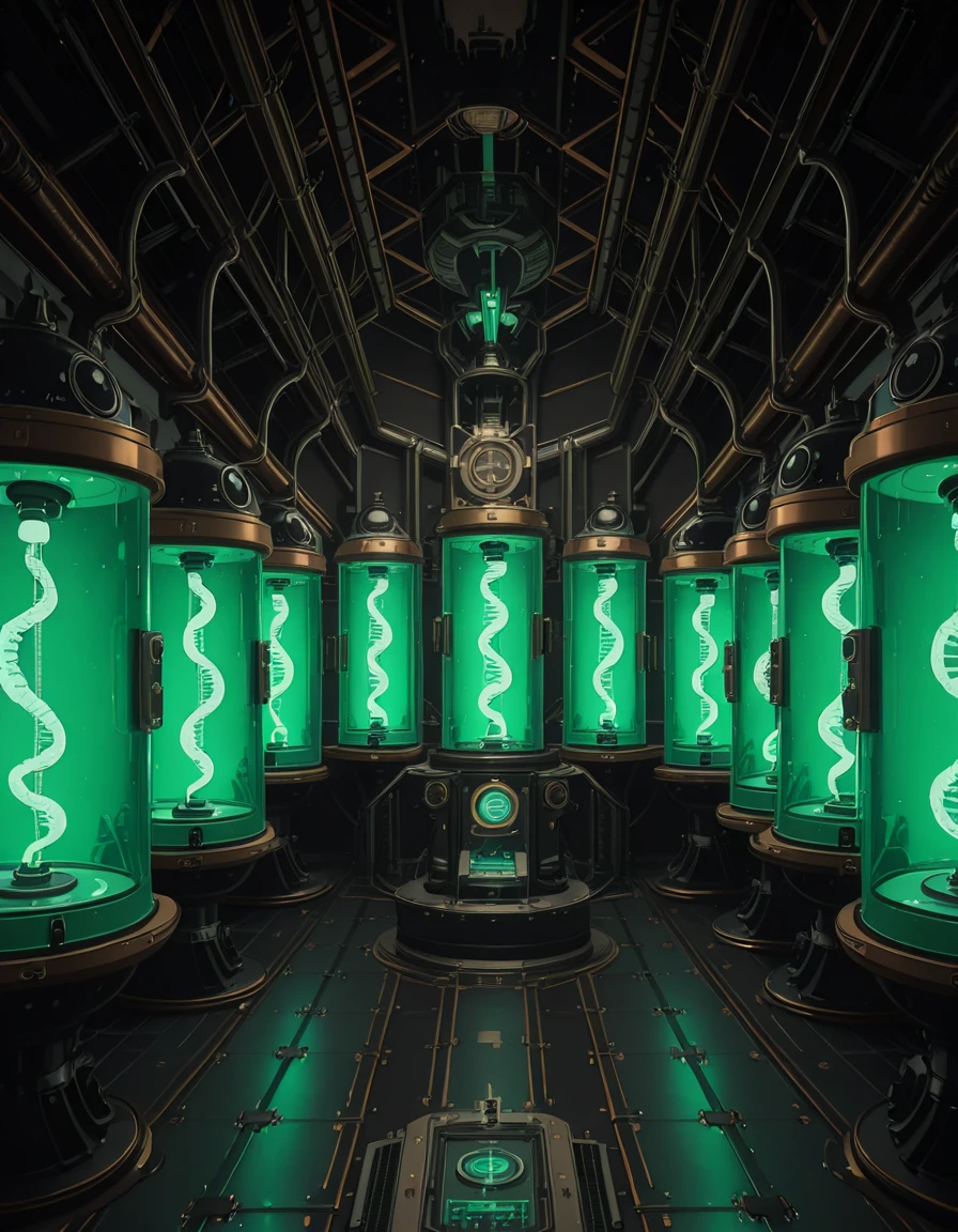 futuristic cloning laboratory illustrious