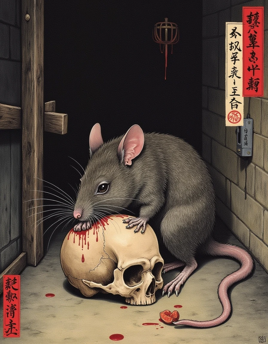 there is a creepy bunny with a knife in his hand, as chefs inside cthulhu, the white rabbit, poster, rabbit warrior, anthropomorphic rabbit, rabbt_character, alexander jansson style, 王琛, ready to eat, album art, profile picture 1024px, white rabbit, yanjun chengt, evil bugs bunny