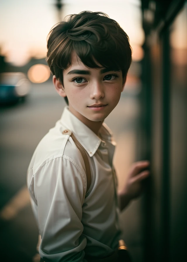 Boy with dark brown eyes on Roblox