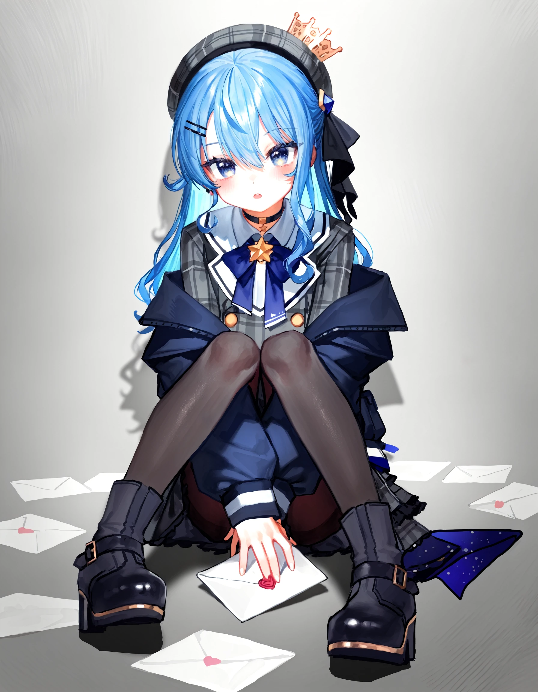 1girl, hoshimachi suisei, (sincos:0.4), (deadflow:0.5), (ao+beni ...