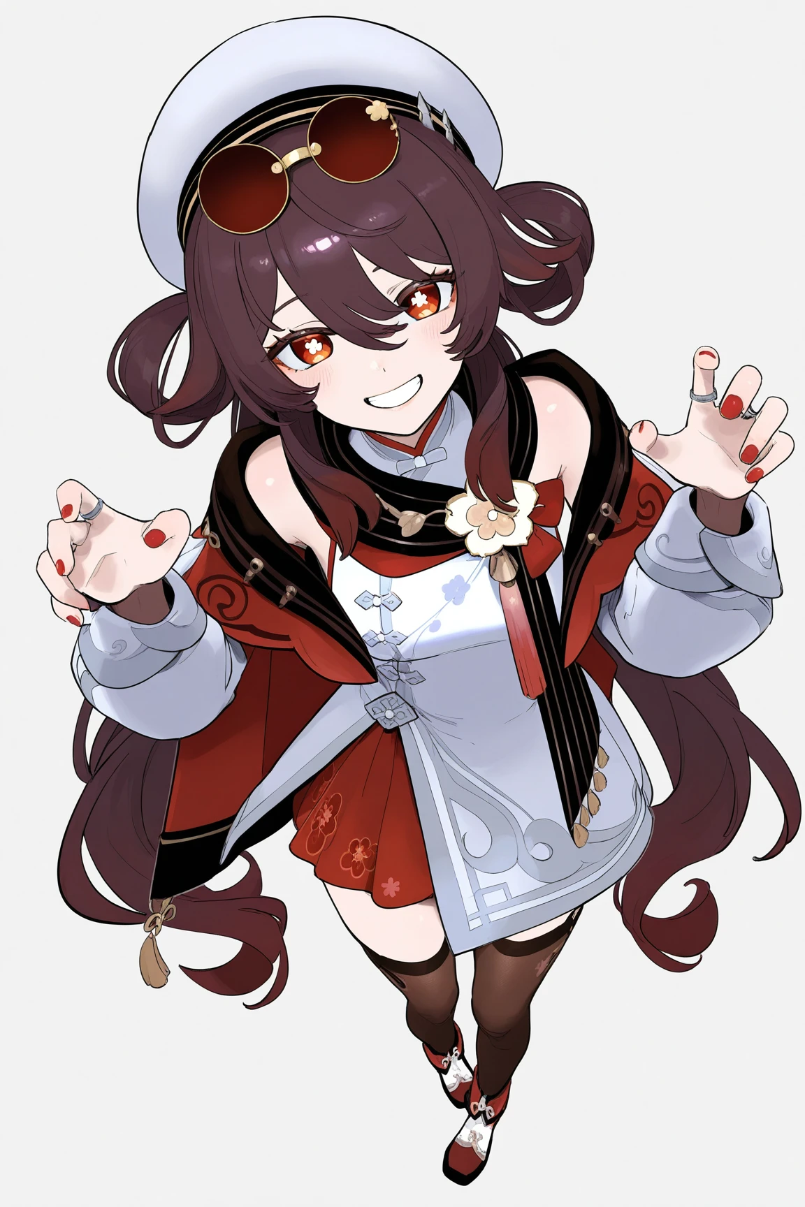 hu tao (cherries snow-laden) (genshin impact) || 胡桃新装 素雪桃红 原神 [NAI-XL-E11]