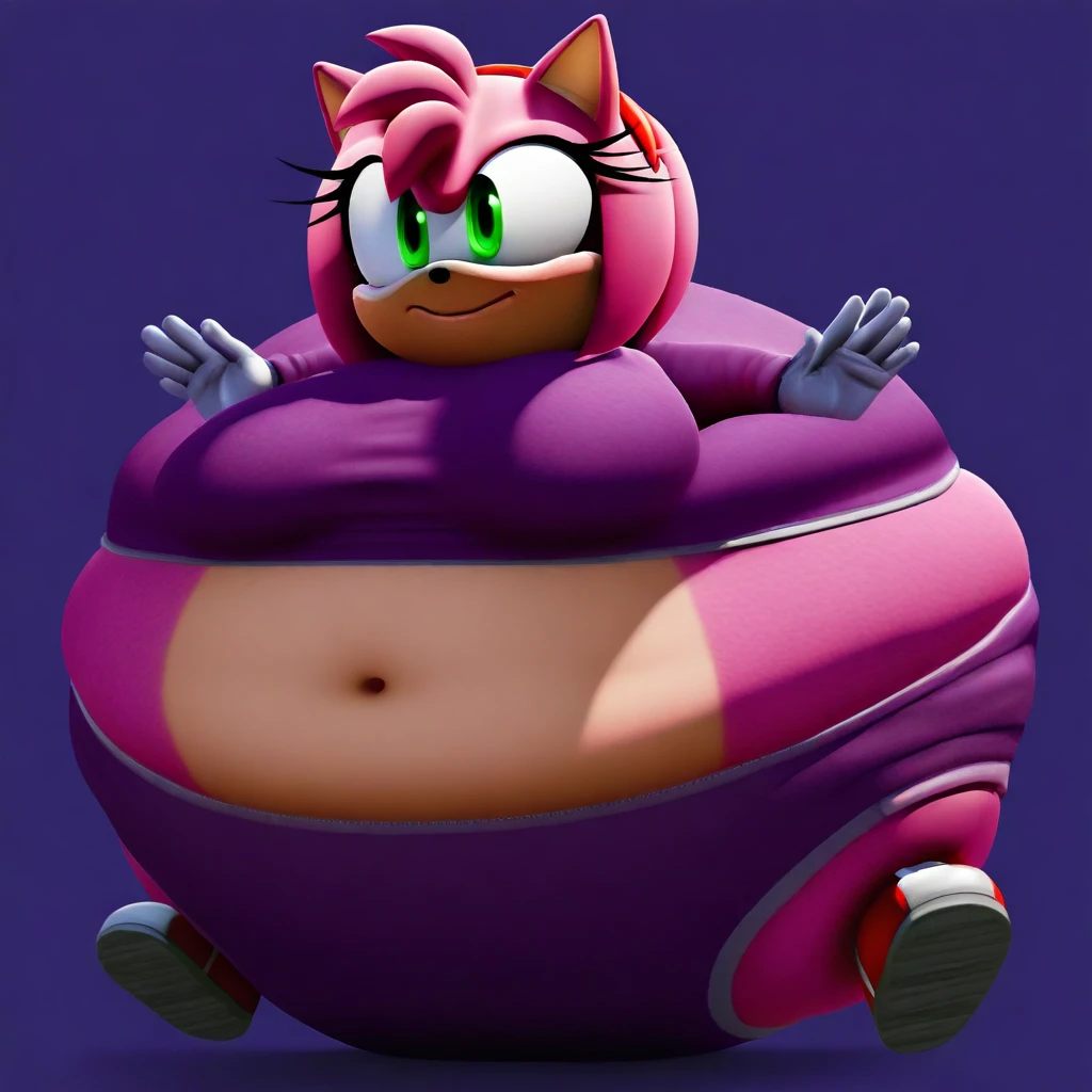 Fat obese sssbbw huge huge belly  furry cat girl clothes pixar animted 