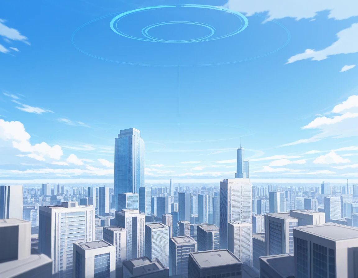 masterpiece, best quality, amazing quality, <lora:blue_archive-ixl-style-soralz:1>, blue archive style, depth of field,
blue archive style, outdoors, sky, day, cloud, blue sky, no humans, building, scenery, city, cityscape, skyscraper