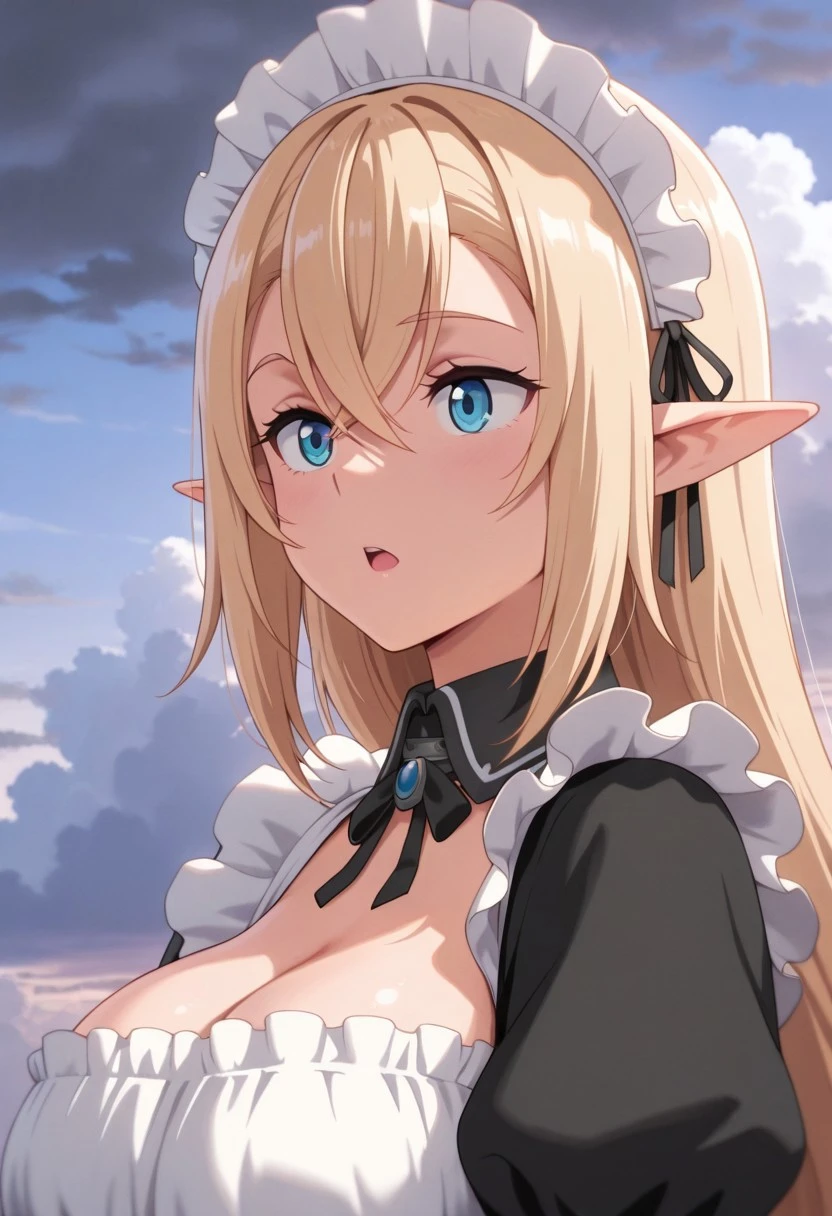 Draw a big thick penis ejaculating cum into the mouth of a blonde slut with blue eyes and long hair. Tears in the eyes and smudged makeup. breasts small. Blonde with small breasts sucking a thick penis.