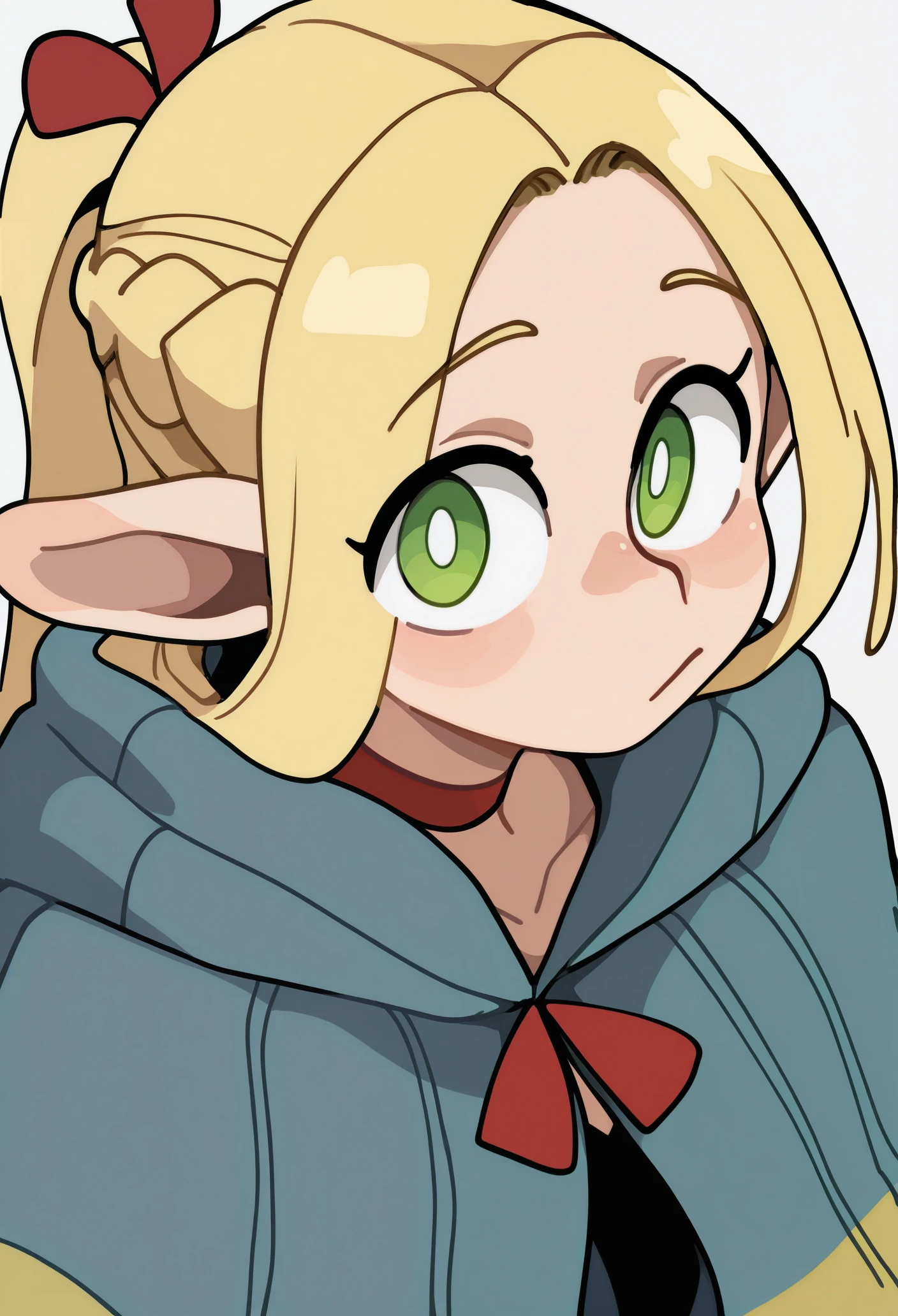 1girl, solo, looking at viewer, marcille donato, portrait, blue capelet, white background,
masterpiece, best quality, <lora:Bongfill-guy90-IllustriousV1:1>, lifnob