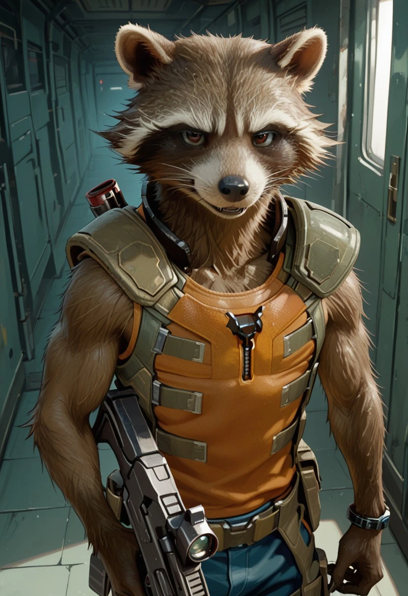 Rocket Raccoon (Guardians of the Galaxy) [Pony & Illustrious] Illustrious