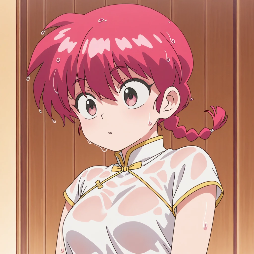 score_9, score_8_up, score_7_up, source_anime, anime screencap, ultra detailed, skin_detail, lustrous_skin,


Ranchanv1, 1girl, solo, braid, red hair, wet, single braid, chinese clothes, wet clothes, braided ponytail, wet hair, tangzhuang