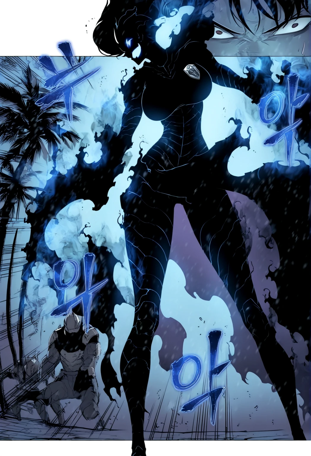 1girl, double exposure, ghostly overlay, moonshadow, dual-natured, howls that bend time
elongated torso, slim waist, narrow hips with huge bell-shaped breasts, multicolor hair, dark purple and magenta slicked sides with volume, edgy, dramatic,
Fire Chief, fire-resistant suit, helmet, badge,untucked, flowing skirt, laughing with eyes, quiet joy, crinkled corners,
color splashes, mid-battle cry, furious, veins straining, exposed body,
high key light, mysterious woodland, twisted trees, hidden paths, secret sounds, tropical storm, heavy rain, strong winds, palm trees swaying, humid air, background, comic style, outline, speed lines, frames, gutter, manhwa
HDR, masterpiece, best quality, aesthetic, high contrast, focused subject, spot color
<lora:SH_Sololvl_Style_v2-000018:1.0>, sololvl_style,