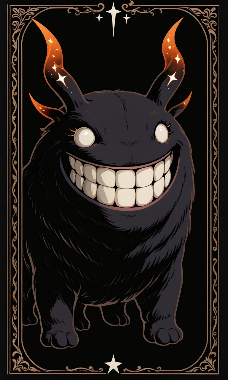 embedding:IllusP0s, f3rn4nd0, lineart, nebulous hundun, white eyes, teeth, grin, cute, no humans, solo,<lora:Style_soph-Fernando-ILXL.safetensors:1.0:1.0> <lora:Nebulous_Hundun.safetensors:1:1>
