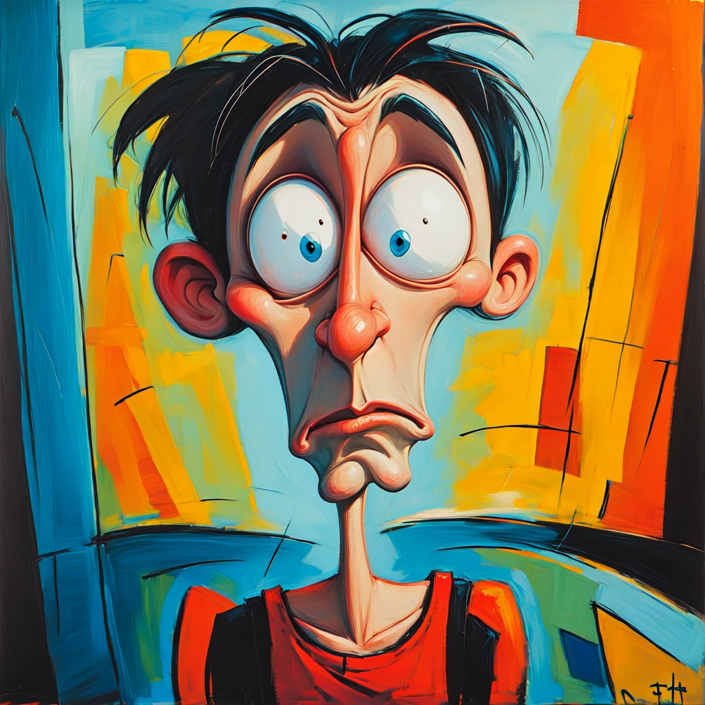 <lora:Expressionism_CartoonsSD1:1> Expressionism Cartoons, Portrait