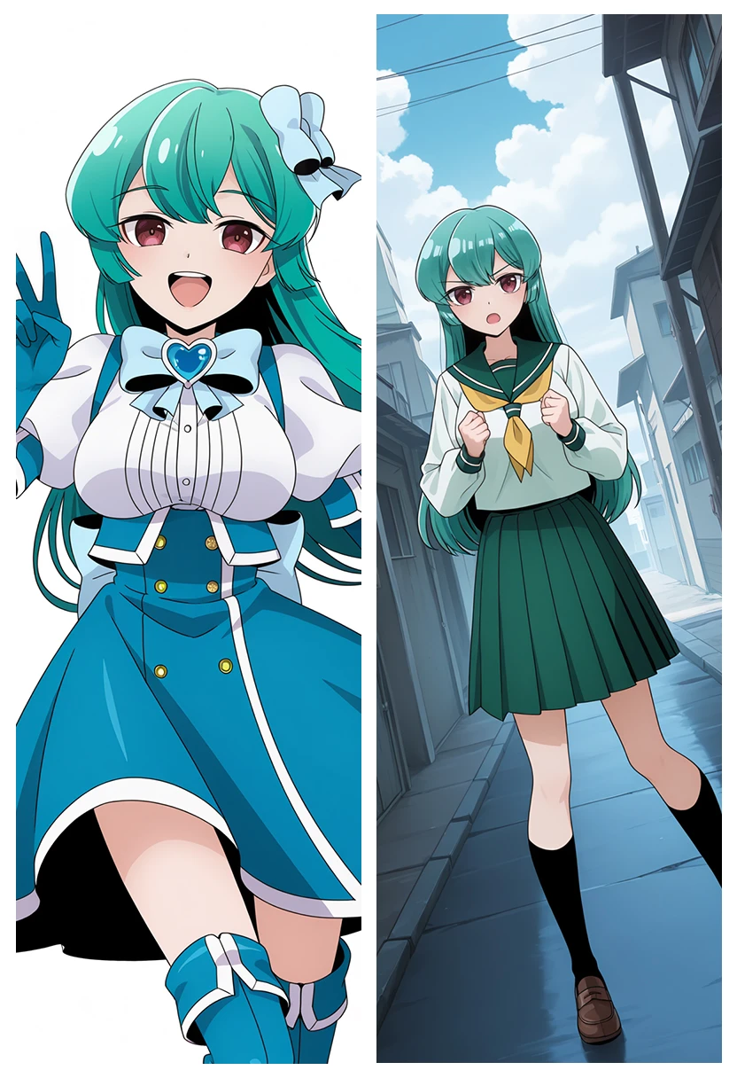 Gushing over Magical Girls_ Minakami Sayo丨魔法少女にあこがれて_水神小夜丨梦想成为魔法少女_魔法碧蓝 Illustrious&noob